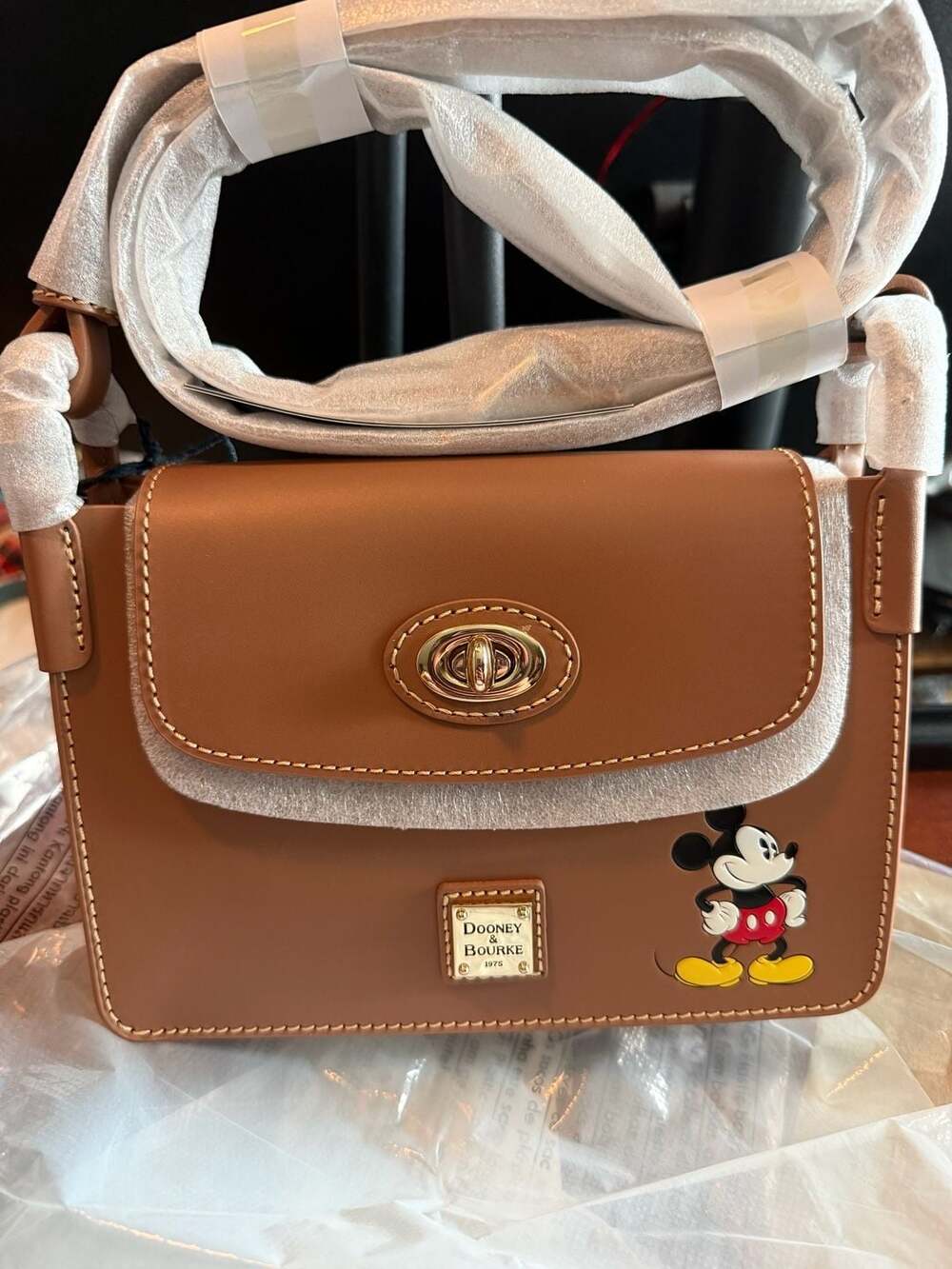 NWT Disney Dooney & Bourke Tan Mickey Mouse Crossbody Bag